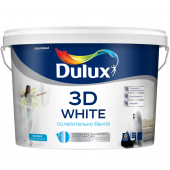 Водно-дисперсионное покрытие для стен и потолков  Dulux 3D White (Дулюкс 3Д Уайт) купить и заказать в Санкт-Петербурге (СПб)