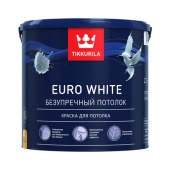 Краска для потолка на водной основе  Tikkurila Euro White (Тиккурила Евро Уайт) купить и заказать в Санкт-Петербурге (СПб)