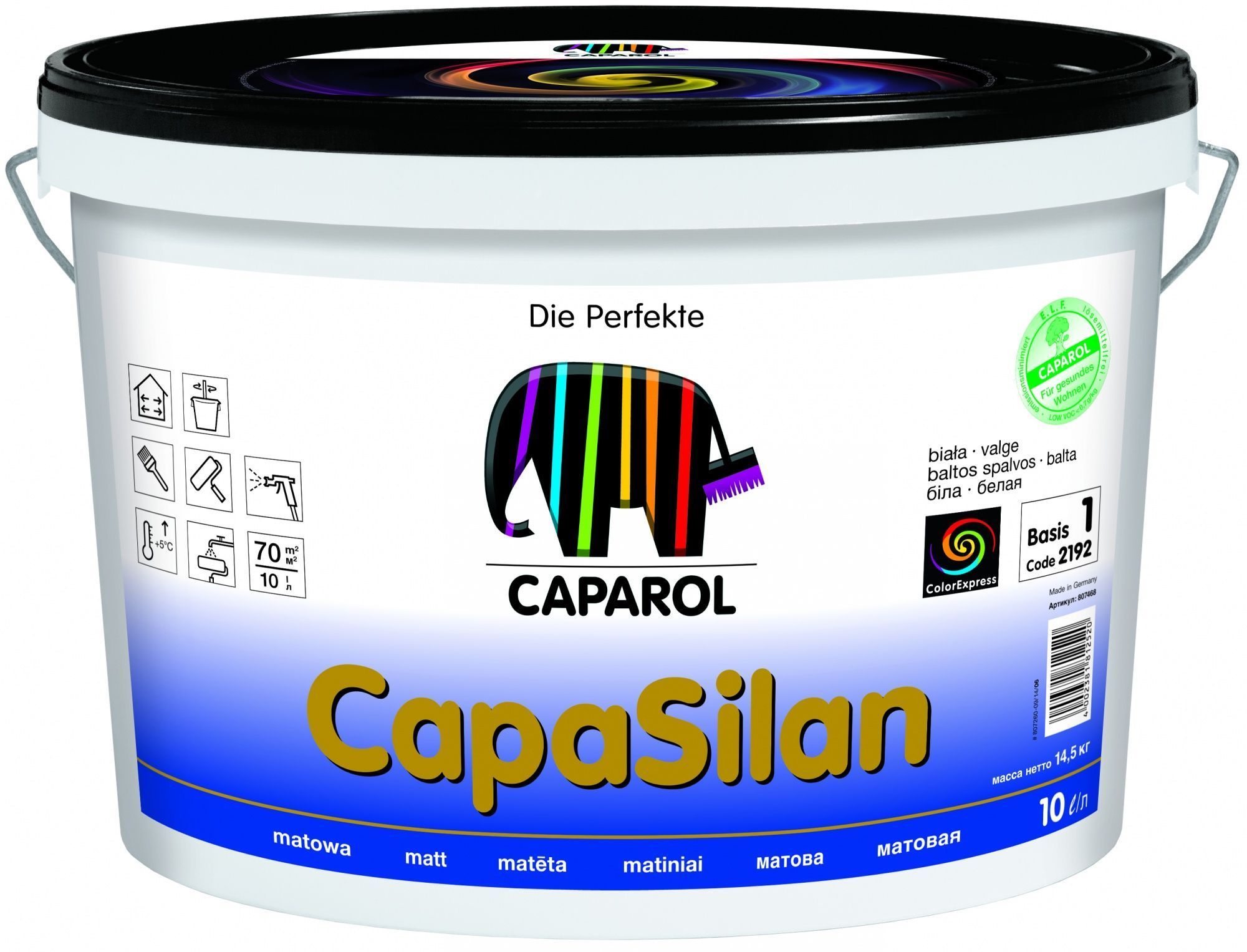 Краска водно дисперсионная caparol. Краска Caparol CAPASILAN. Краска Капрал копсилант. Краска Капасилан Капарол 10. Краска Caparol CAPASILAN 10л.
