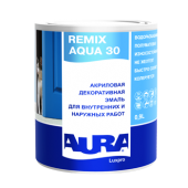 Акриловая декоративная эмаль для внутренних и наружных работ Aura Luxpro Remix Aqua 30 (Аура Люкспро Ремикс Аква 30) купить и заказать в Санкт-Петербурге (СПб)