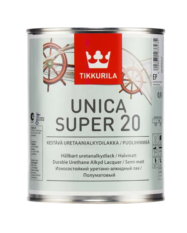Яхтный лак Tikkurila Unica Super 20 (Тиккурила Уника Супер 20) купить по  цене 1 819 ₽ | Лакокрасочная продукция Интернет-магазин Lakiikraski